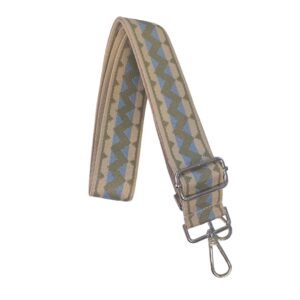 Strap Zigzag Aguamarina y Beige