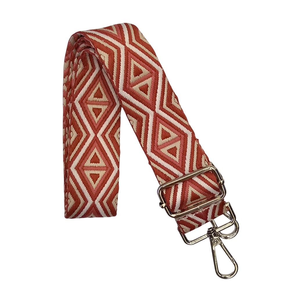 Strap Triángulos Paralelos Rojos