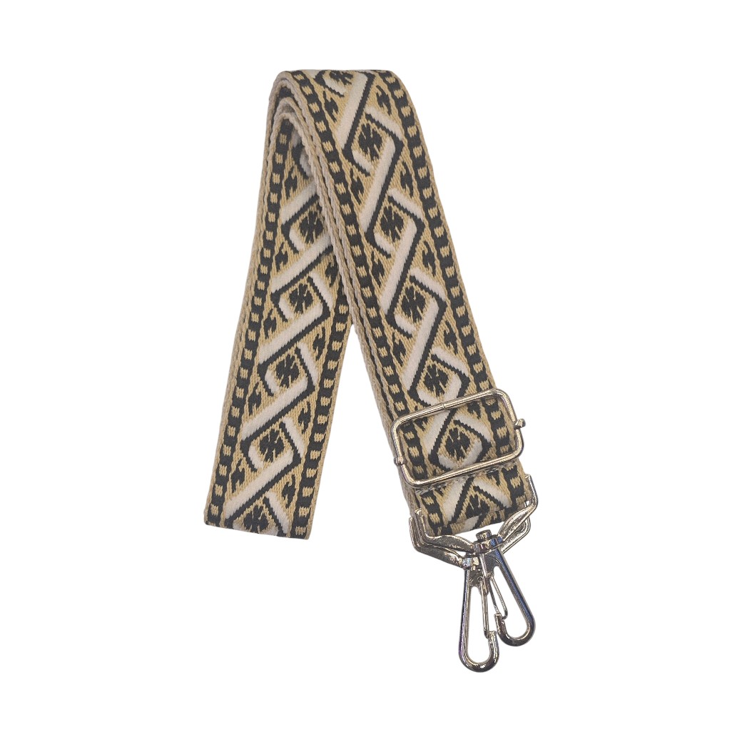 Strap Rombos Geométricos Amarillo y Negro