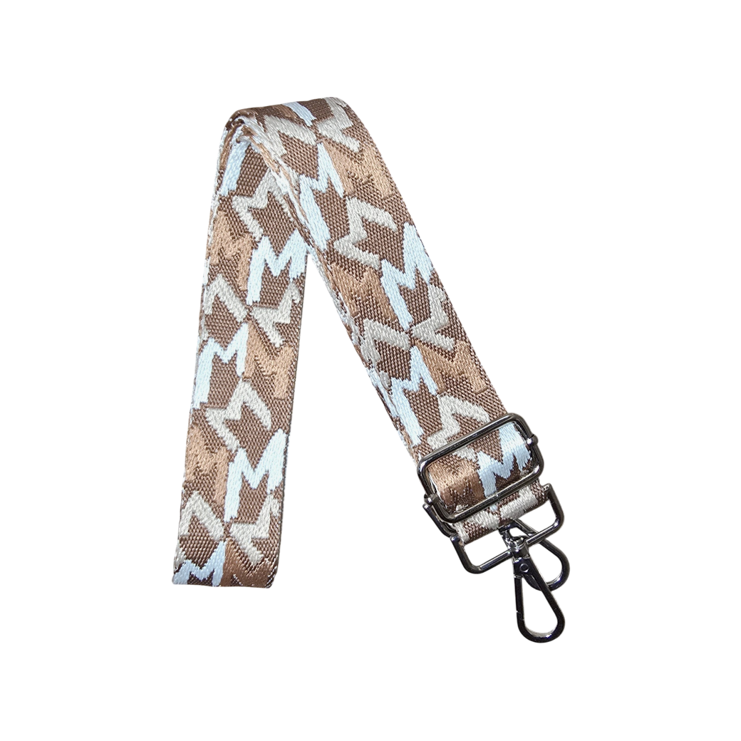 Strap Monograma M café y beige