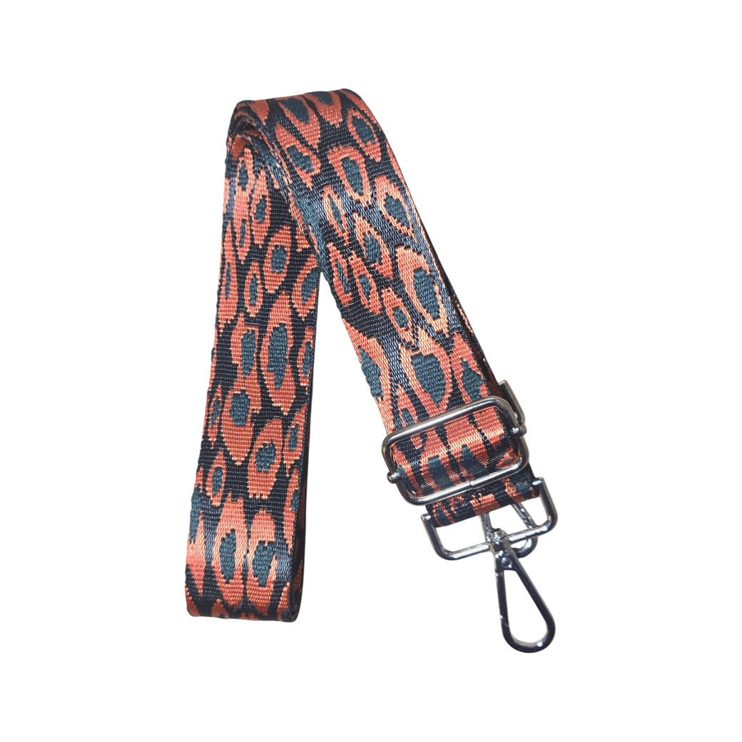 Strap Animal Print Leopardo Naranja y Verde