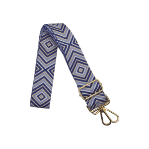 Strap Rombos Azul, blanco y beige