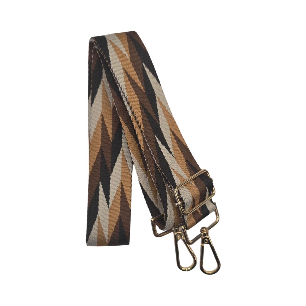 Strap Flechas Cromáticas Café, Ocre, blanco
