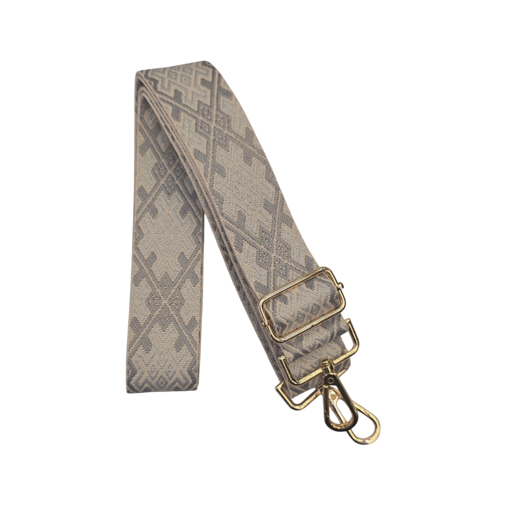 Strap Jacquard Geométrico Gris