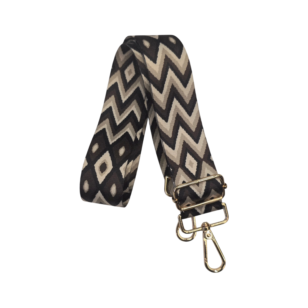 Strap Estilo Wayu Café, negro y beige