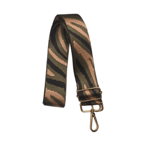 Strap Animal Print Zebra Verde, Dorado y negro