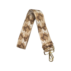 Strap Monograma "M" beige y blanco