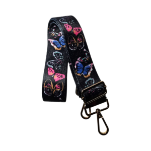 Strap Mariposas Coloridas fondo Negro