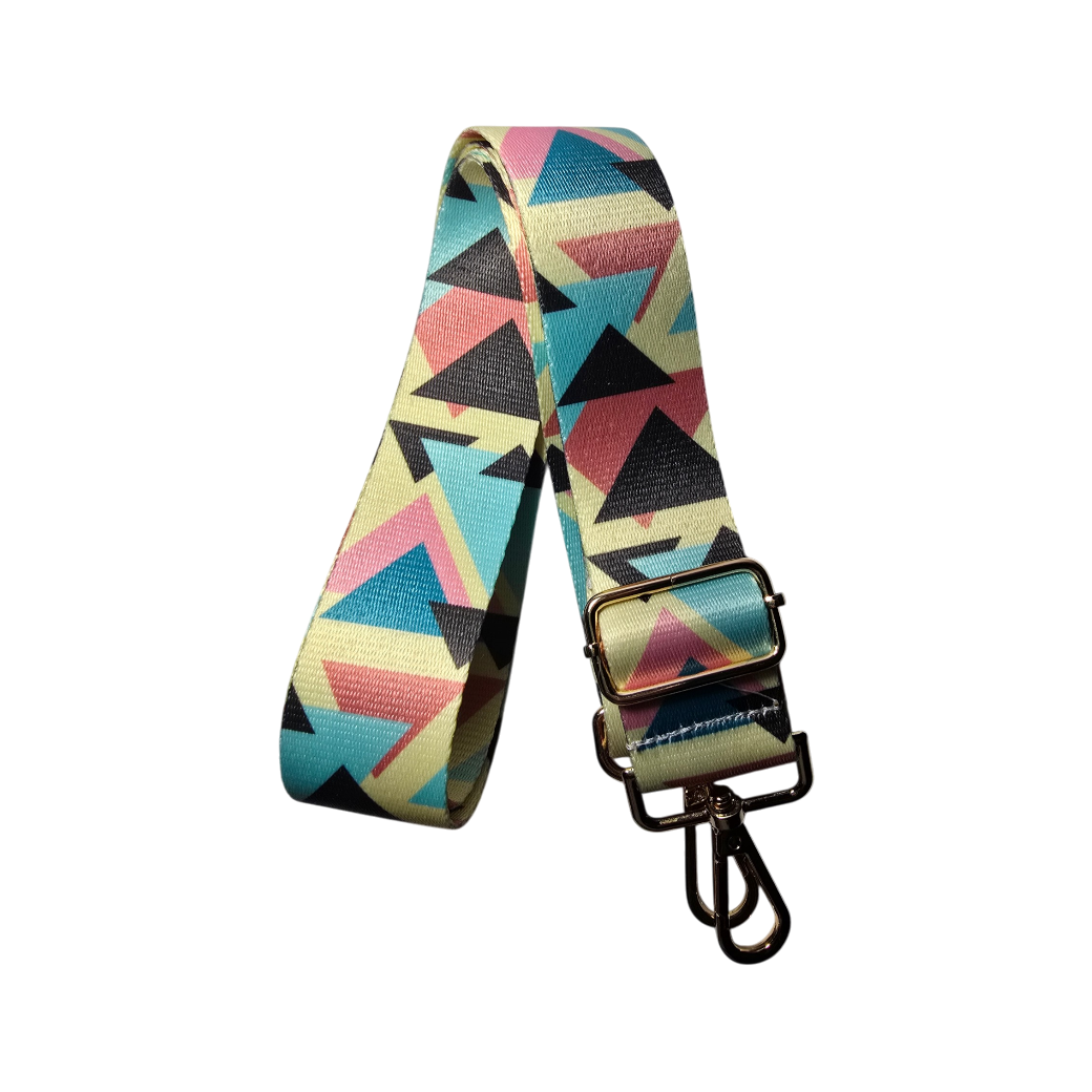Strap Triangulos Multicolor Negro, amarillo, menta